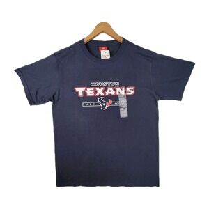 NWT HOUSTON TEXANS NFL MENS MEDIUM BLUE GRAPHIC SHORT SLEEVE T SHIRT TEE NEW